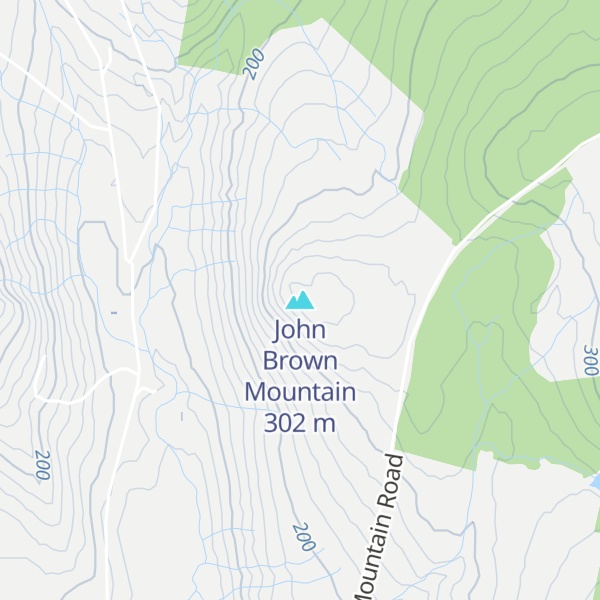 Map of John Brown Mountain