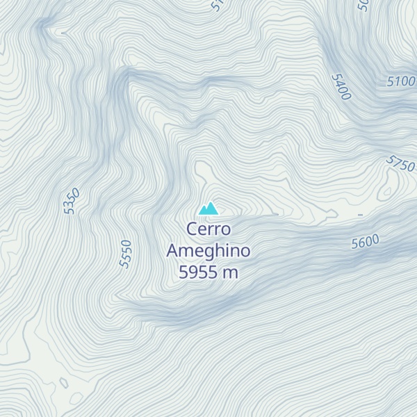 Map of Cerro Ameghino