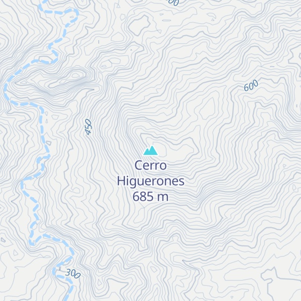 Map of Cerro Higuerones
