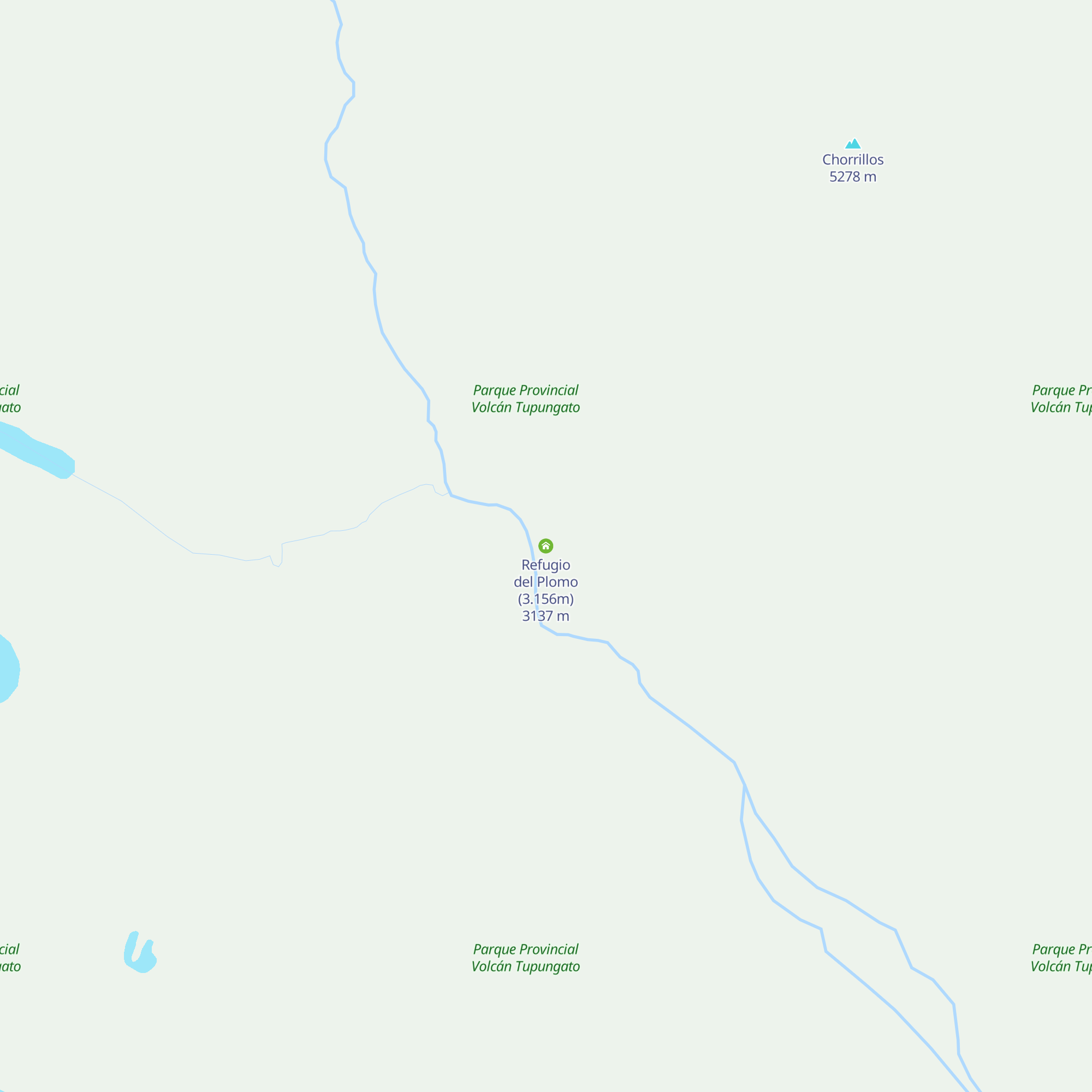 Refugio del Plomo (3.156m) map