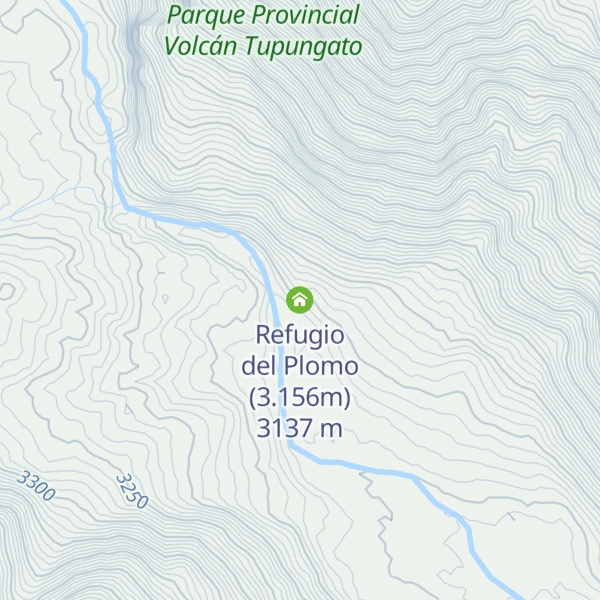Map of Refugio del Plomo (3.156m)