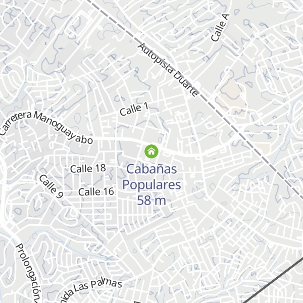 Map of Cabañas Populares