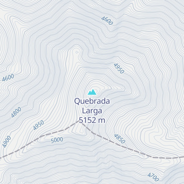 Map of Quebrada Larga