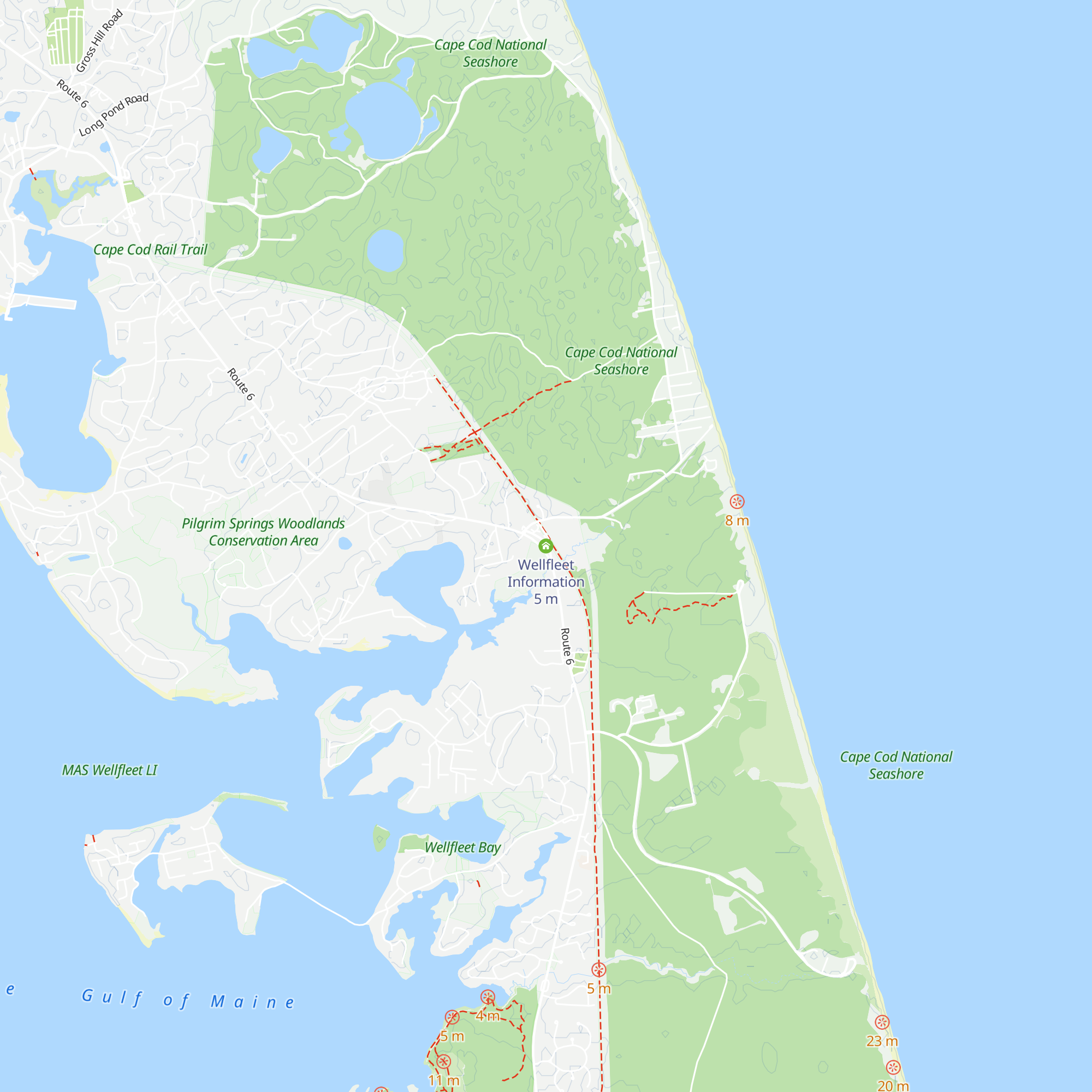 Wellfleet Information map