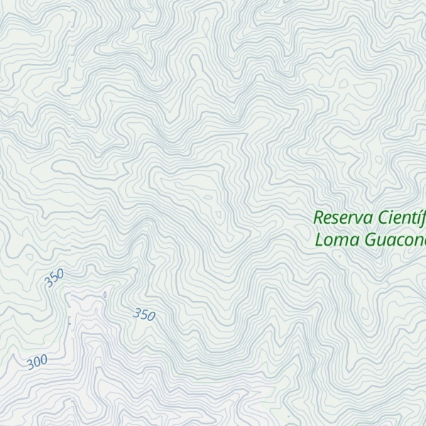 Map of Loma Guaconejo, Pico Occidental