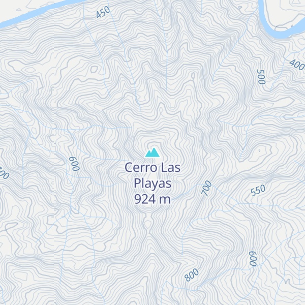 Map of Cerro Las Playas