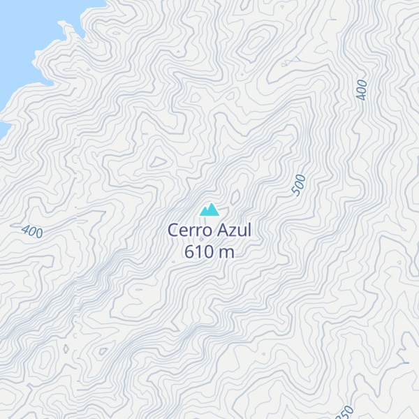 Map of Cerro Azul