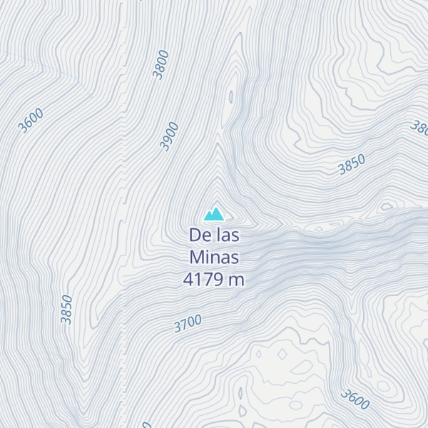 Map of De las Minas