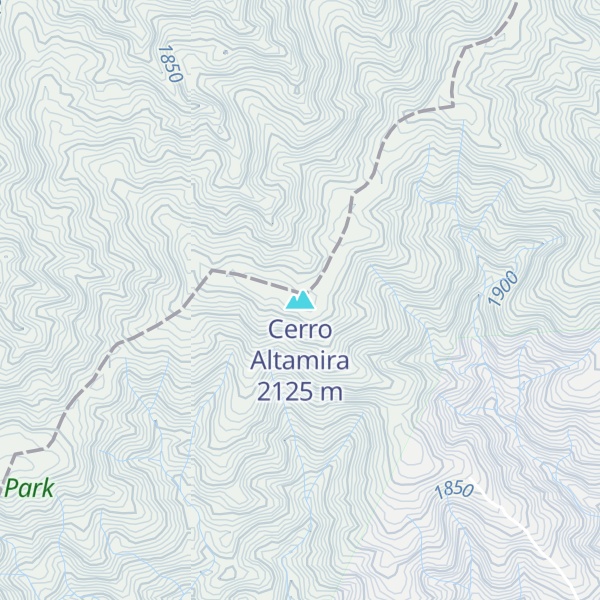 Map of Cerro Altamira