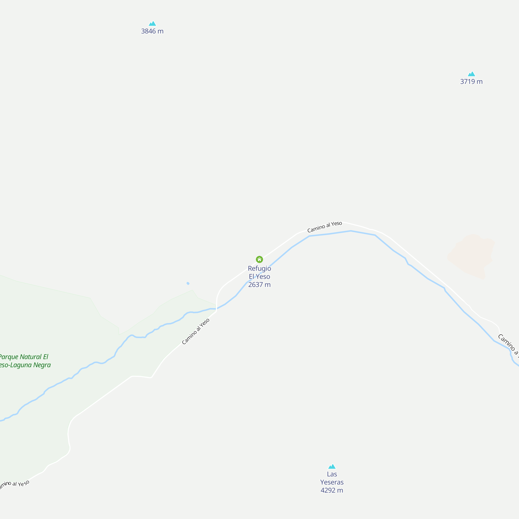Refugio El Yeso map