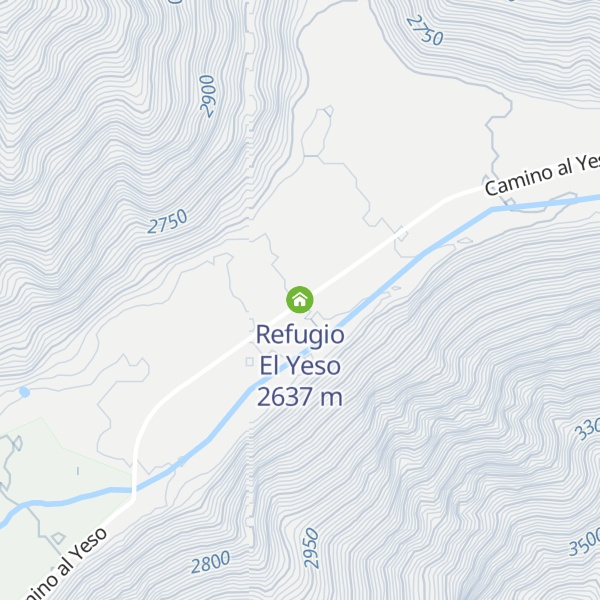 Map of Refugio El Yeso