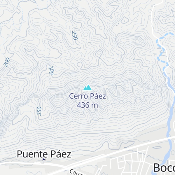 Map of Cerro Páez