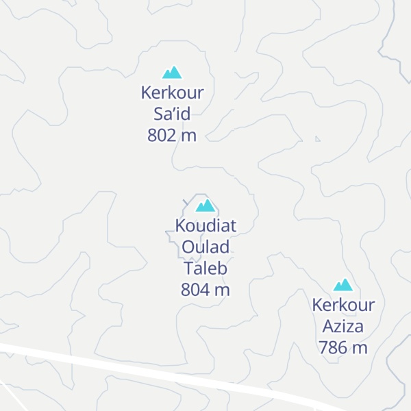 Map of Koudiat Oulad Taleb