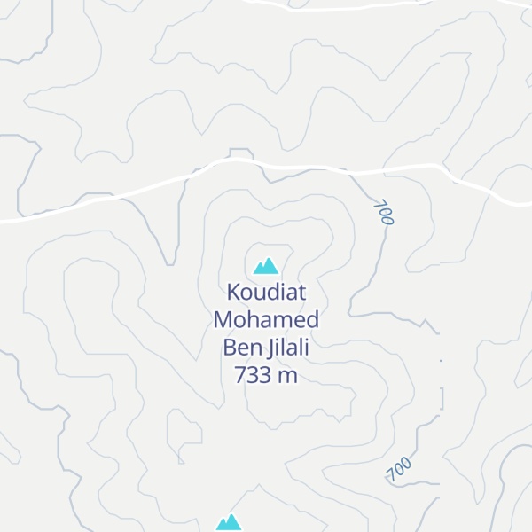 Map of Koudiat Mohamed Ben Jilali