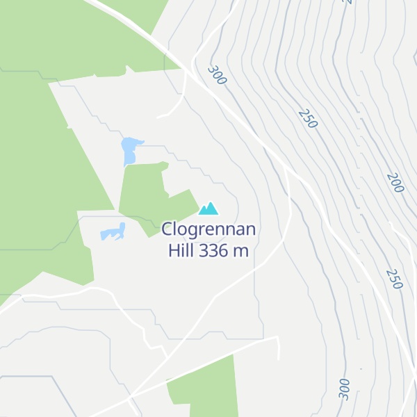 Map of Clogrennan Hill