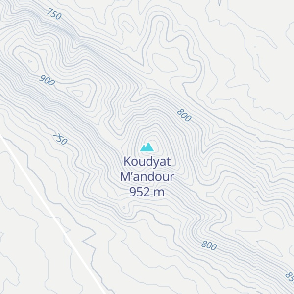 Map of Koudyat M’andour