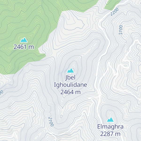 Map of Jbel Ighoulidane