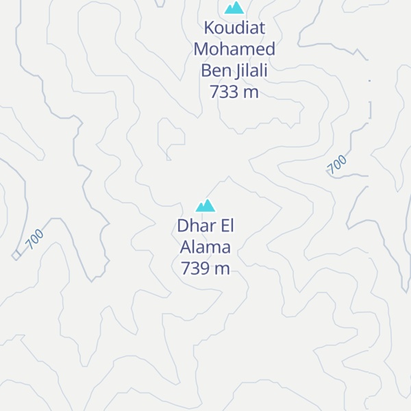 Map of Dhar El Alama
