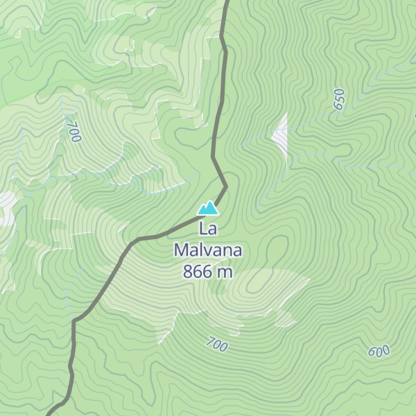 Map of La Malvana