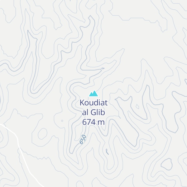 Map of Koudiat al Glib