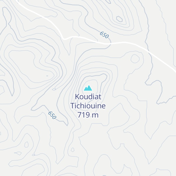 Map of Koudiat Tichiouine