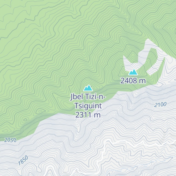 Map of Jbel Tizi-n-Tsiguint