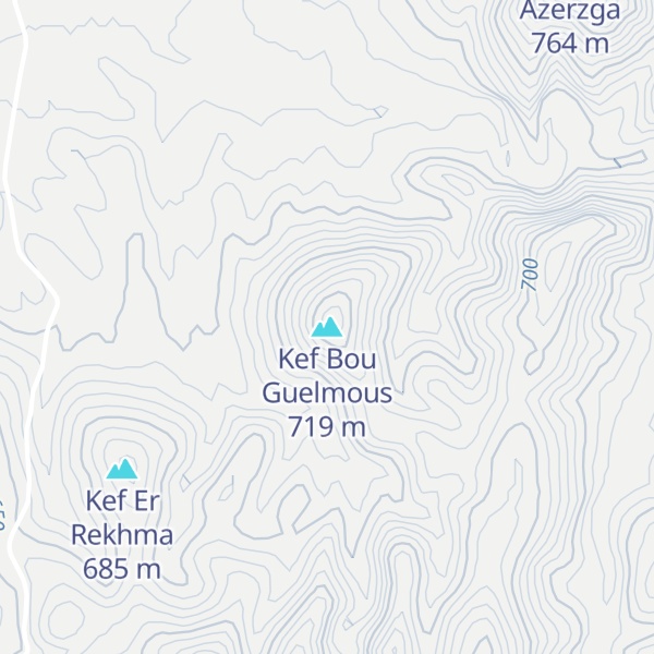 Map of Kef Bou Guelmous