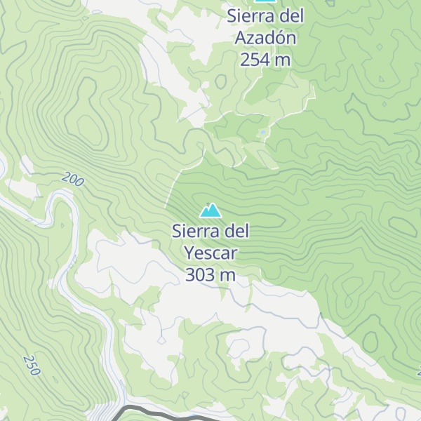 Map of Sierra del Yescar