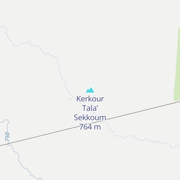 Map of Kerkour Tala’ Sekkoum