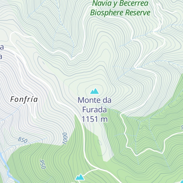 Map of Monte Lavandeira