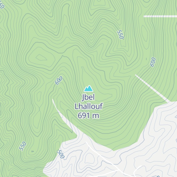 Map of Jbel Lhallouf