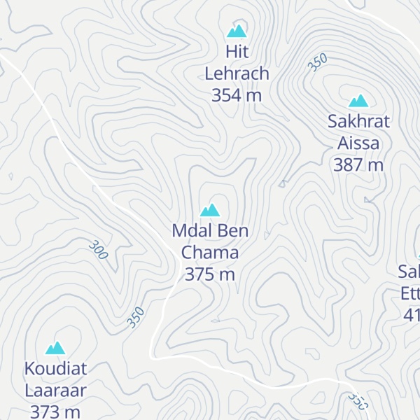 Map of Mdal Ben Chama