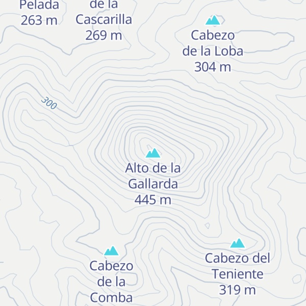 Map of Alto de la Gallarda