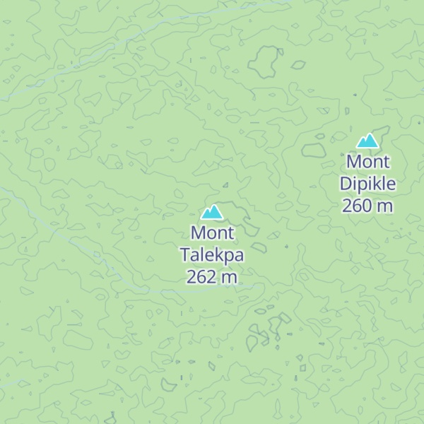 Map of Mont Talekpa