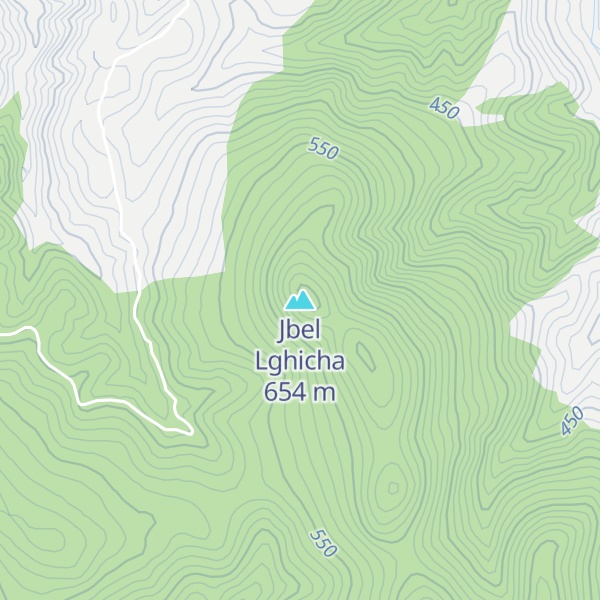 Map of Jbel Lghicha