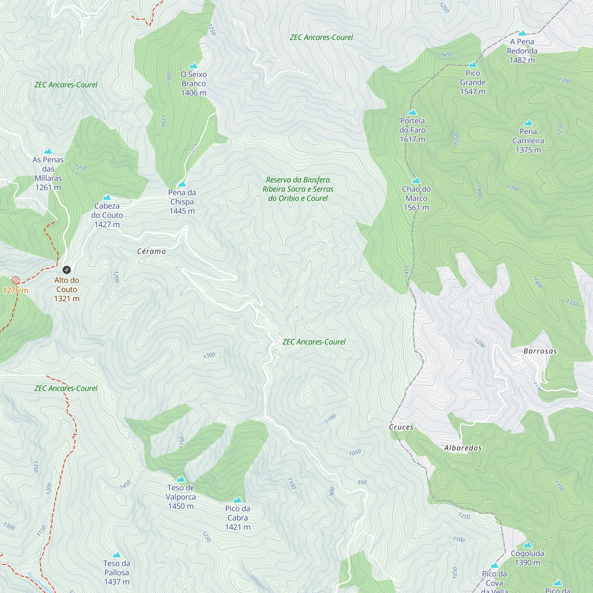 Cabanas de Candedos map