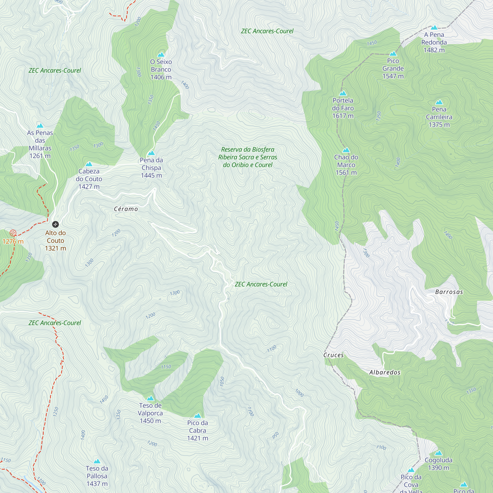 Cabanas de Candedos map