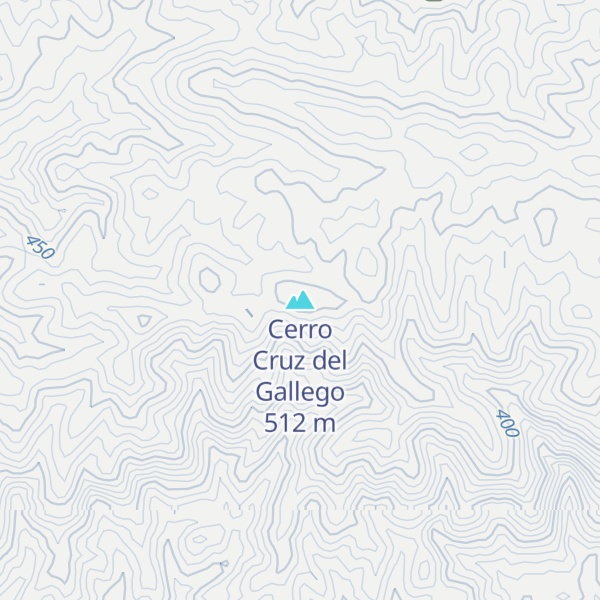 Map of Cerro Cruz del Gallego