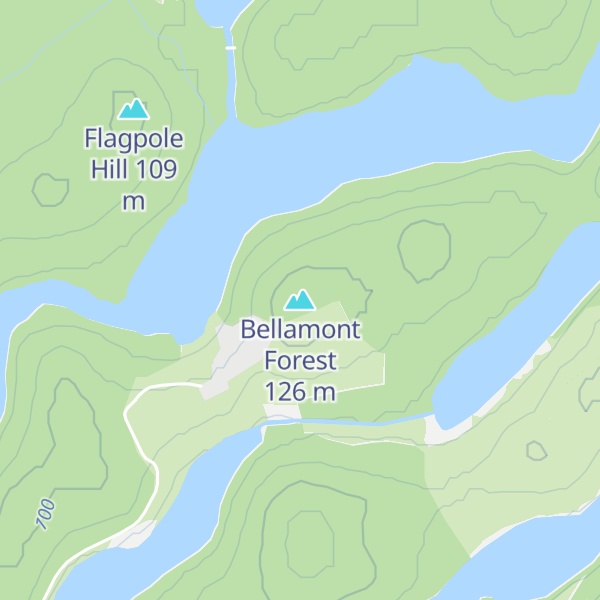 Map of Bellamont Forest