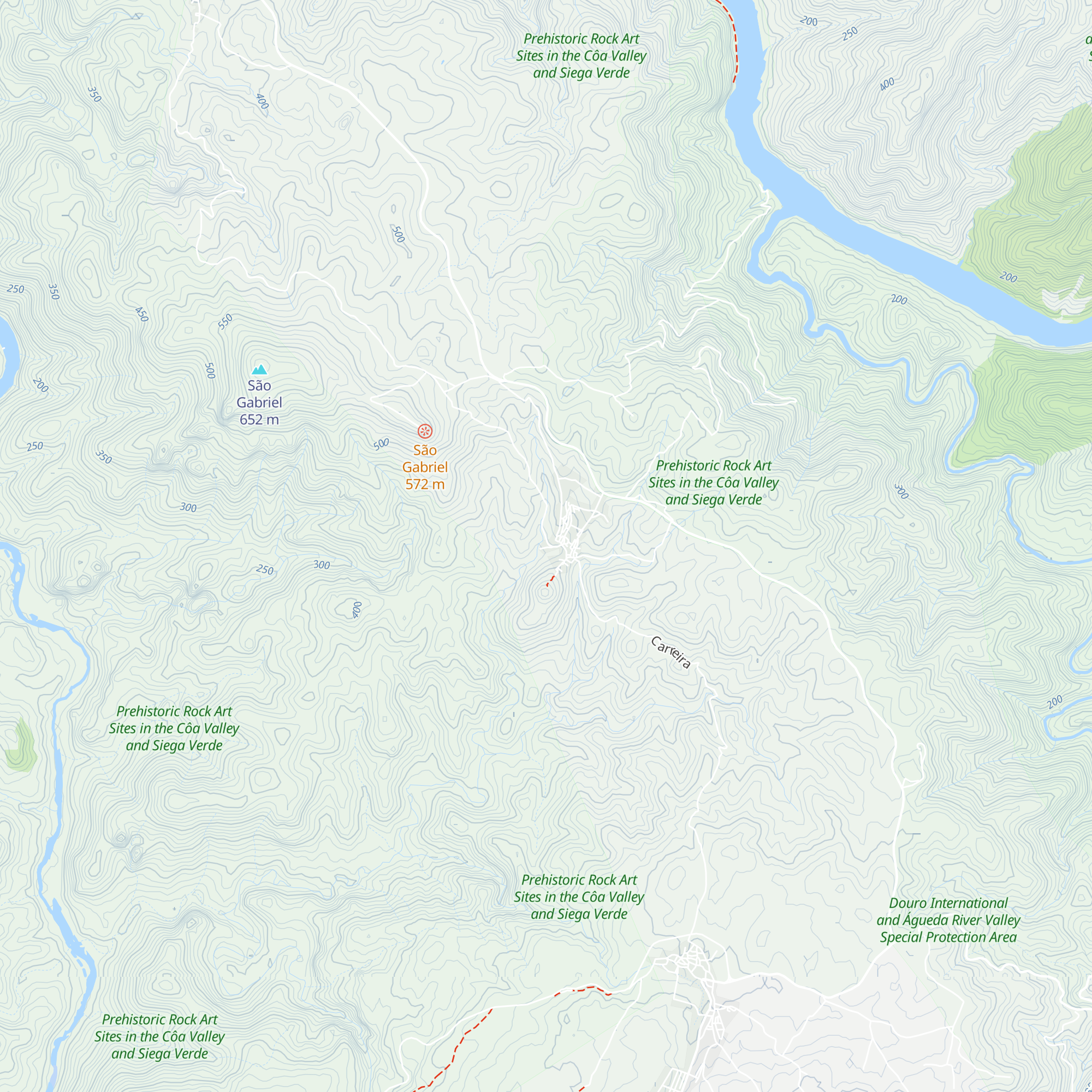 Centro de Receção Parque do Côa map