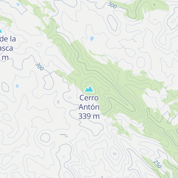 Map of Cerro Antón