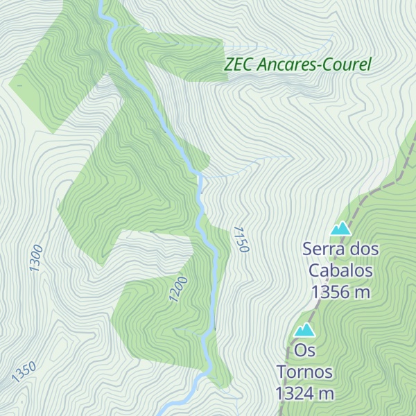Map of Cabañas de Montouto