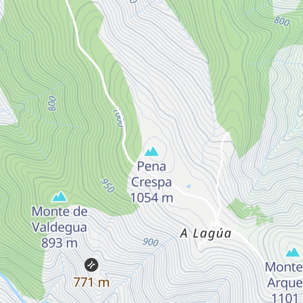 Map of Pena Crespa