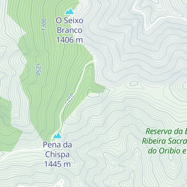 Map of Pena das Aigas