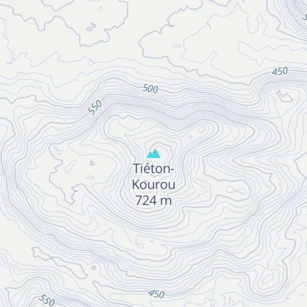 Map of Tiéton-Kourou
