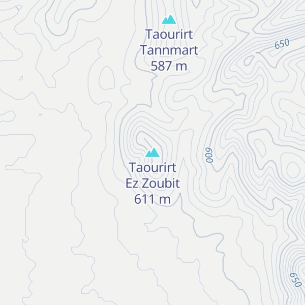 Map of Taourirt Ez Zoubit