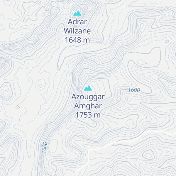 Map of Azouggar Amghar
