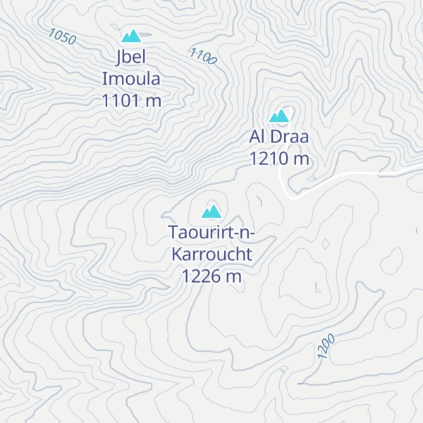 Map of Taourirt-n-Karroucht