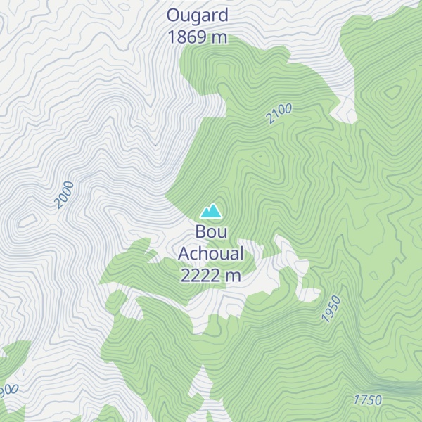 Map of Bou Achoual