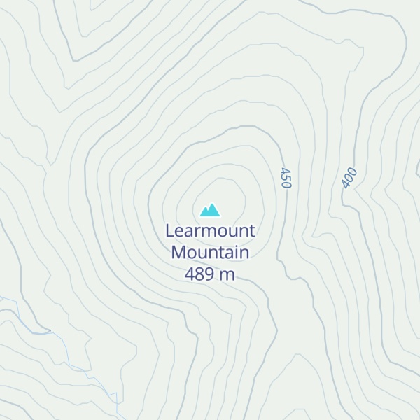 Map of Learmount Mountain